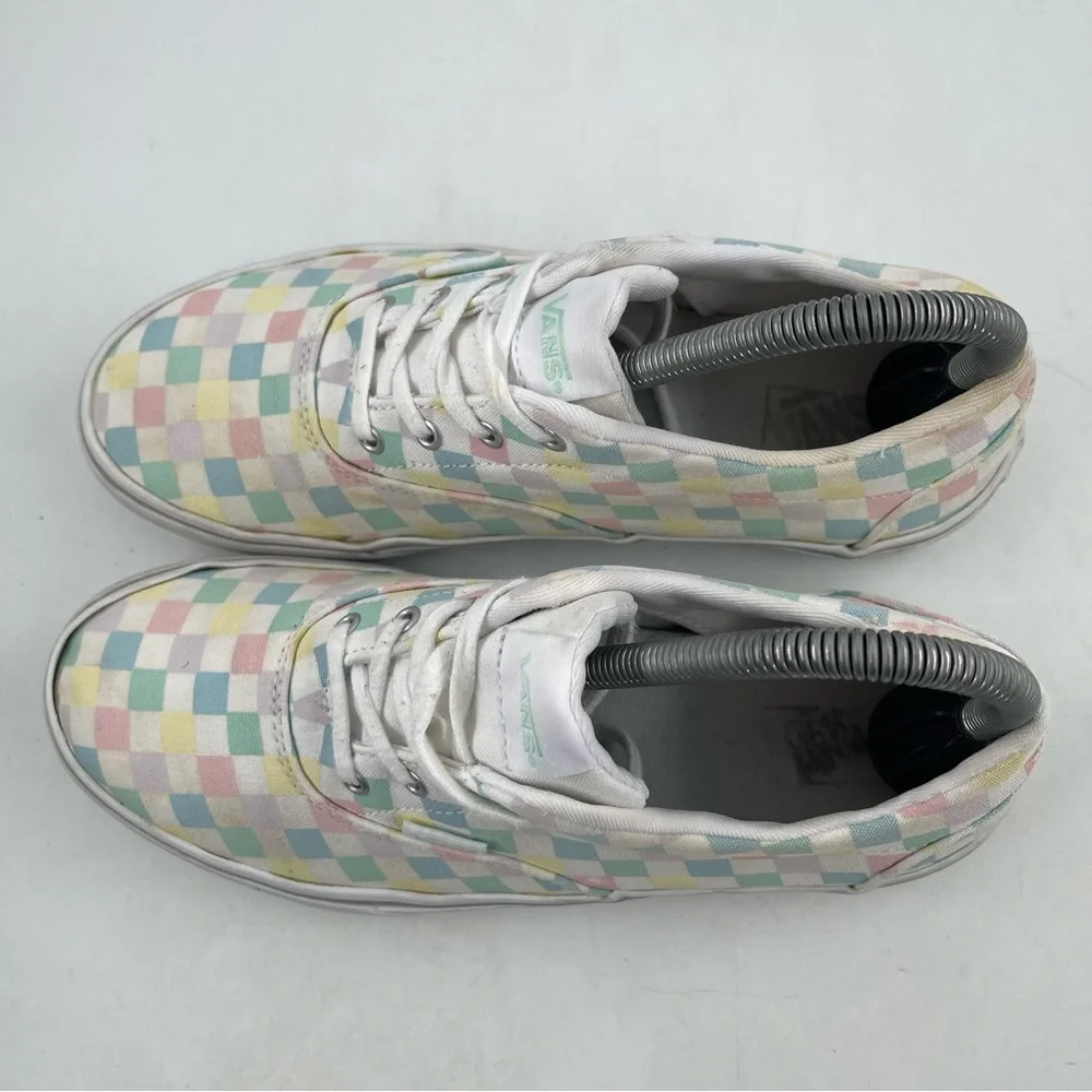 👞 Vans Doheny Checkered Canvas Lace-up Shoes Sneakers - Size 7 (Kids Size 5.5)